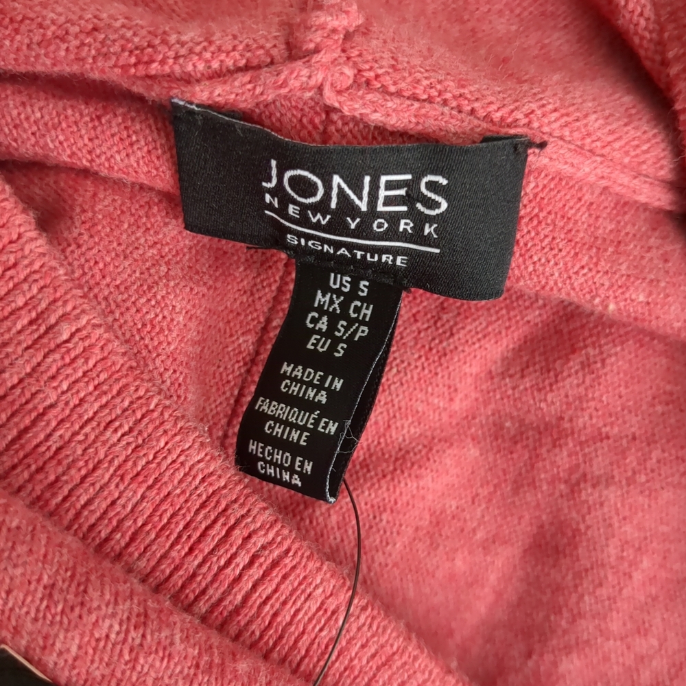 Jones New York Pink Cowl Neck Sweater - Picture 8 of 8